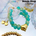 pulsera piedras ajustable 12.50&