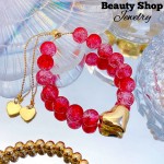 pulsera piedras ajustable 12.50&