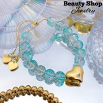 pulsera piedras ajustable 12.50&