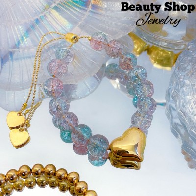 pulsera piedras ajustable 12.50&