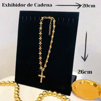 exhibidor cadena negro 29.50&(solo exhibidor)