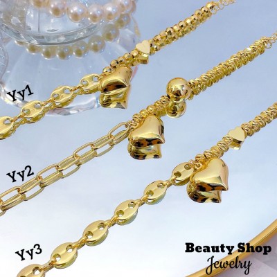 pulsera eslabon con dije 13.50&