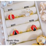 #B Anillos lujo ajustable Baño oro 18k  （&10）