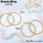 #G Argolla liso grande acero & (&3.6）