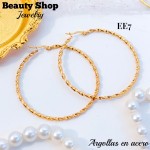 #G Argolla liso grande acero & (&3.6）