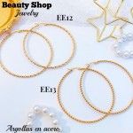 #G Argolla liso grande acero & (&3.6）