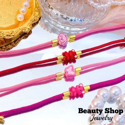 pulsera hilo con dije nina （&7）