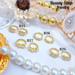 #R Argolla piedras blanco (&5) precio Neto 