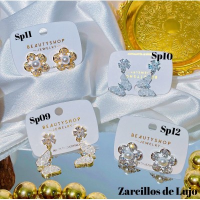#Sp zarcillo lujos oro chino 18k 