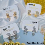 #Sp zarcillo lujos oro chino 18k 