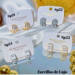 #Sp zarcillo lujos oro chino 18k 