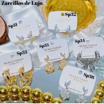 #Sp zarcillo lujos oro chino 18k 