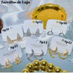 #Sp zarcillo lujos oro chino 18k 