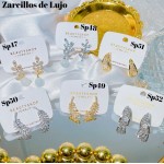 #Sp zarcillo lujos oro chino 18k 