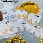 #Sp zarcillo lujos oro chino 18k 