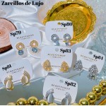 #Sp zarcillo lujos oro chino 18k 