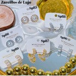 #Sp zarcillo lujos oro chino 18k 