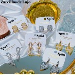 #Sp zarcillo lujos oro chino 18k 