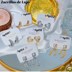 #Sp zarcillo lujos oro chino 18k 