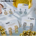 #Sp zarcillo lujos oro chino 18k 
