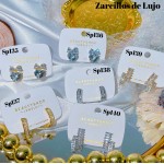 #Sp zarcillo lujos oro chino 18k 