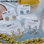 #Sp zarcillo lujos oro chino 18k 