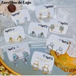 #Sp zarcillo lujos oro chino 18k 