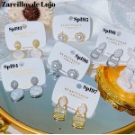 #Sp zarcillo lujos oro chino 18k 