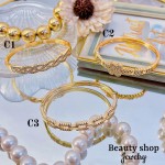 Pulsera lujo baño oro 18k (36 modelo)(&24）