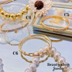 Pulsera lujo baño oro 18k (36 modelo)(&24）