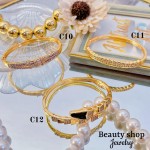 Pulsera lujo baño oro 18k (36 modelo)(&24）