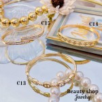 Pulsera lujo baño oro 18k (36 modelo)(&24）