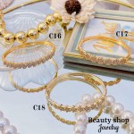 Pulsera lujo baño oro 18k (36 modelo)(&24）
