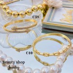 Pulsera lujo baño oro 18k (36 modelo)(&24）
