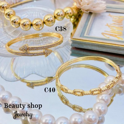 Pulsera lujo baño oro 18k (36 modelo)(&24）