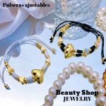 pulsera ajustable con dije corazon 12&