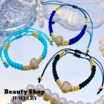 pulsera ajustable con dije corazon 12&