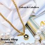cadena con dije caballero acero