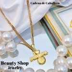 cadena con dije caballero acero