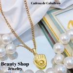 cadena con dije caballero acero