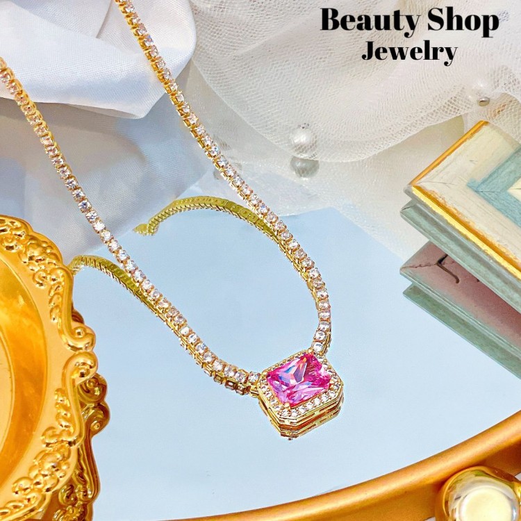 Collar de Piedras elementales Oro Chino 22&