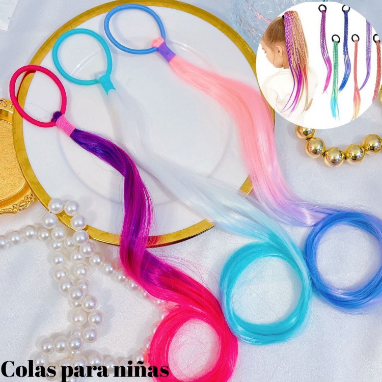 cola tila doble color para nina