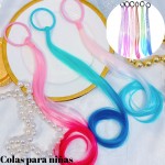 cola tila doble color para nina