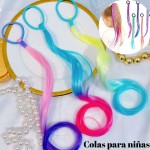 cola tila doble color para nina