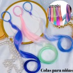 cola tila doble color para nina