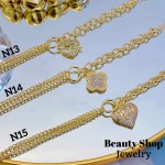 pulsera eslabon con dije dia de la madre 14&
