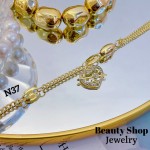 pulsera eslabon con dije dia de la madre 14&