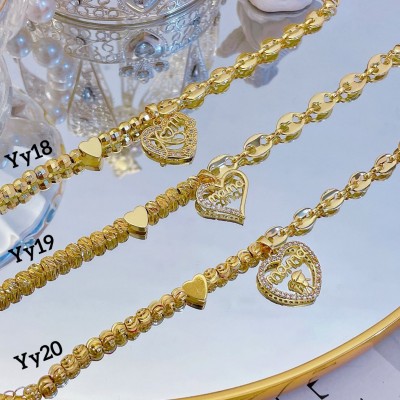 pulsera eslabon con dije dia de la madre