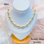 #Q cadena balin elegante oro chino18k 18&