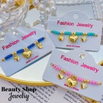 pulsera balin ajustable con dije corazon